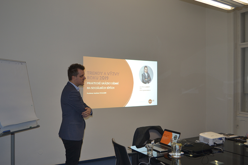 Zakladateľ marketingovej agentúry a online stratég Mgr. Vojtěch Lambert na Business Institut